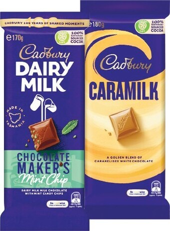 Woolworths Cadbury Dairy Milk or Marvellous Creations 162-190g offer
