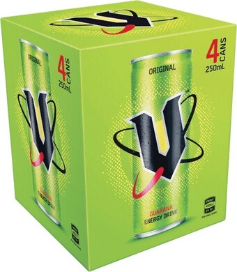 Woolworths V Energy Drink 4 x 250ml offer