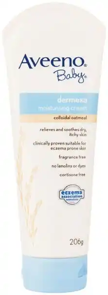 Woolworths Aveeno Baby Dermexa Fragrance Free Moisturising Cream 206g offer