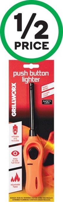 Woolworths Grillworx Push Button Lighter Pk 1 offer