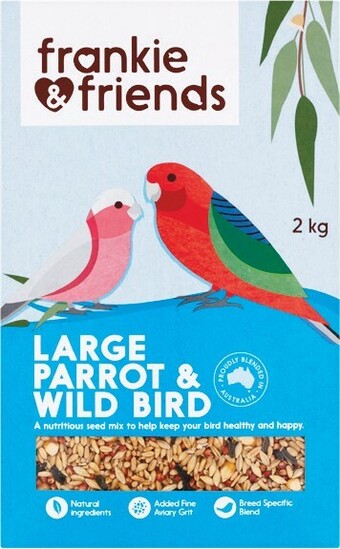 Woolworths Frankie & Friends Large Parrot & Wild Bird Seed Mix 2 kg offer