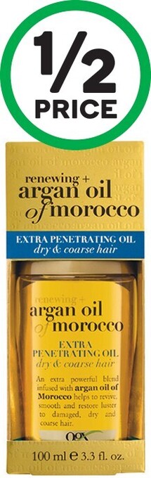 Woolworths OGX Renewing Argan Oil of Morocco 100ml offer