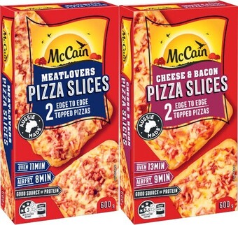 Coles McCain Pizza Slices 6 Pack 600g offer