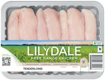 Coles Lilydale Free Range Chicken Tenderloins 500g offer