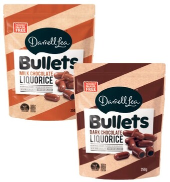 Coles Darrell Lea Bullets, Twists, Balls or Liquorice 140g-280g offer