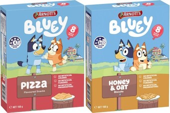Coles Arnott’s Multipack Bluey Biscuits 8 Pack 168g offer