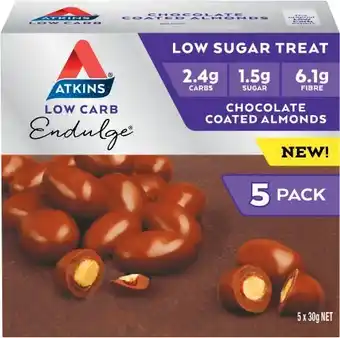 Coles Atkins Low Carb Endulge Bars 5 Pack offer