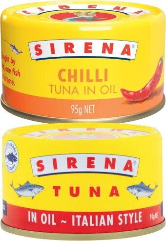 Coles Sirena Tuna 95g offer