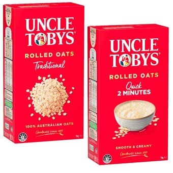 Coles Uncle Toby Oats 1kg offer