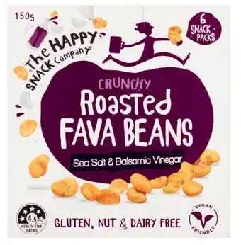 Coles The Happy Snacks Co Roasted Fava Beans 150g offer