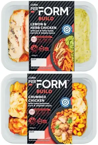 Coles Coles PerForm Meal 400g-435g offer
