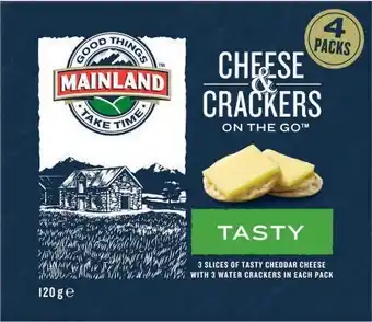 Mainland Cheese & Crackers 4 Pack 120g