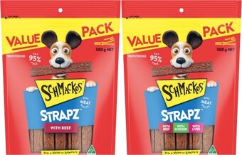 Coles Schmackos Dog Treats 500g offer