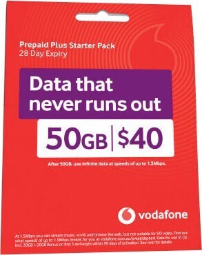 Coles Vodafone $40 Starter Pack offer