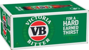 Coles Victoria Bitter Bottles 24x375mL offer