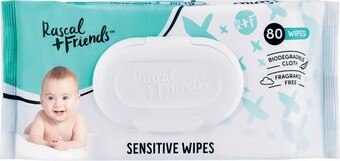 Coles Rascal + Friends Sensitive Wipes 80 Pack offer