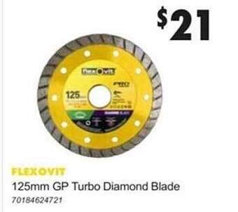 Flexovit 125mm Gp Turbo Diamond Blade