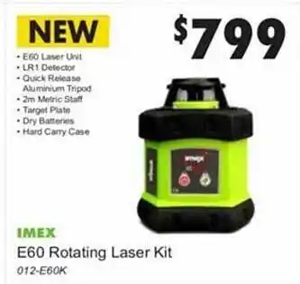 United Tools Imed E60 Rotating Laser Kit offer