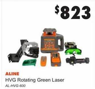 United Tools Aline Hvg Rotating Green Laser offer
