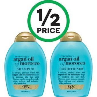 Woolworths OGX Shampoo or Conditioner 385ml offer