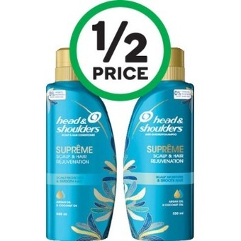 Woolworths Head & Shoulders Supreme Shampoo or Conditioner 550ml offer
