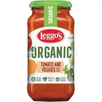 Woolworths Leggo’s Organic Pasta Sauce 500g offer