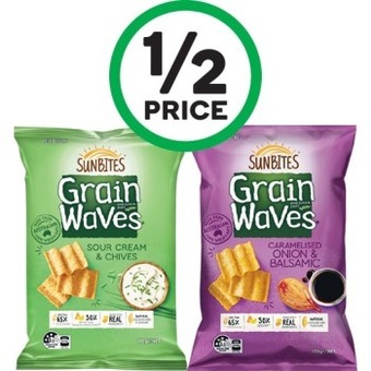 Woolworths Sunbites Grainwaves 170g offer