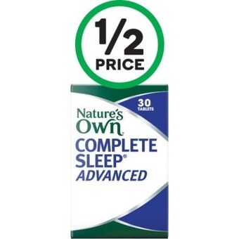 Woolworths Nature’s Own Complete Sleep Advanced Tablets Pk 30~ offer