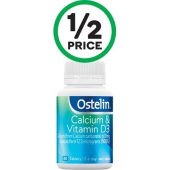 Woolworths Ostelin Calcium & Vitamin D3 Tablets Pk 60~ offer