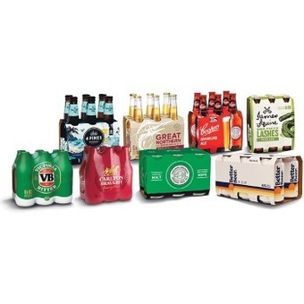Woolworths 4 Pines Pacific Ale Bottles 6x330ml, Great Northern Original Lager Bottles 6x330ml, Coopers Sparkling Ale Bottles 6x375ml, Ja offer