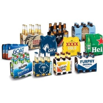 Woolworths Great Northern Super Crisp Lager Bottles 6x330ml, Asahi Super Dry Bottles 6x330ml, Refreshing Beer Bottles 6x330ml, Mountain offer