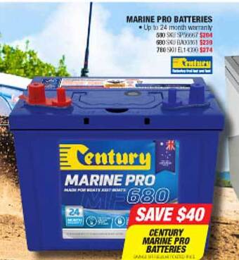 Autobarn Marine Pro Batteries offer