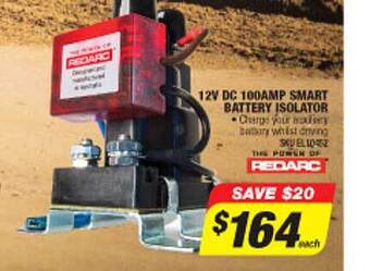 Autobarn 12v Dc 100amp Smart Battery Isolator offer