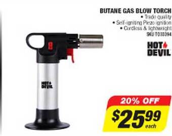 Butane Gas Blow Torch Hot Devil