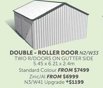 Stratco Double - Roller Door offer
