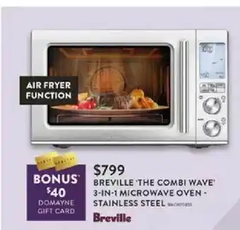 Breville The Combi Wave 3-in-1 Microwave Oven Stainless Steel