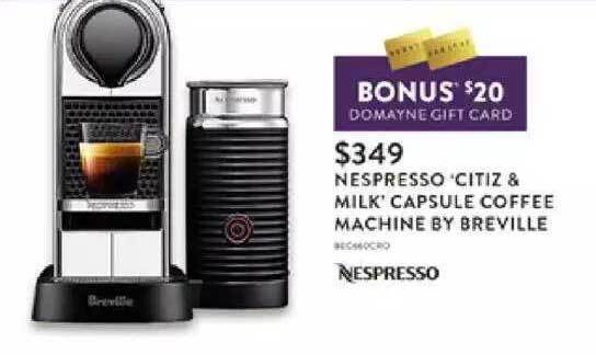 Nespresso Citiz \u0026 Milk Capsule Coffee 