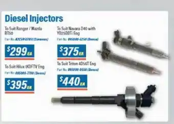 Burson Auto Parts Diesel Injectors offer