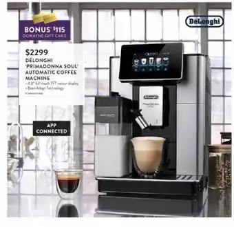 Délonghi Primadonna Soul Automatic Coffee Machine