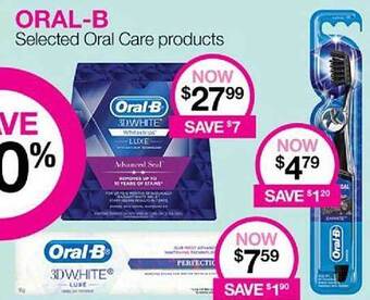 Priceline Oral-b Selected Oral Care Products offer