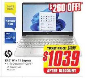 The Good Guys Hp 15.6 offer
