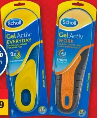 Scholl GelActiv Everyday Insole Men And GelActiv Work Insole Men