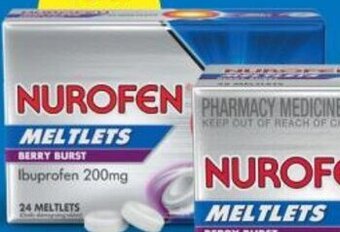 Cincotta Chemist Nurofen Meltlets Berry Burst Ibuprofen 200mg 24 Meltlets offer