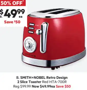 Retro Design 2 Slice Toaster
