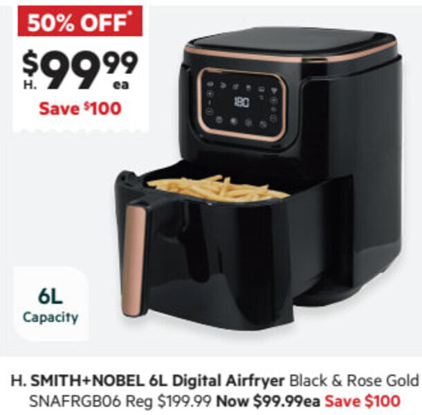 6L Digital Airfryer offer at Harris Scarfe
