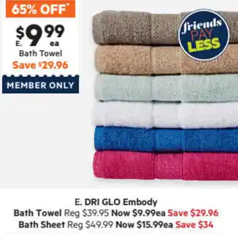 Harris Scarfe Embody Bath Towel offer