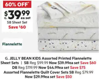 Harris Scarfe Assorted Printed Flannelette Sheets Sets offer