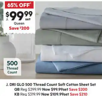Harris Scarfe 500 Thread Count Soft Cotton Sheet Set QB offer