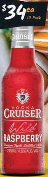 Cellarbrations Vodka Cruiser 4.6% Premix Range Bottles 275ml offer