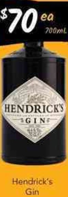 Cellarbrations Hendrick's Gin 700ml offer
